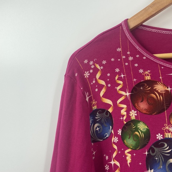 New directions red top holiday ornament detail cotton embellished extra large - Picture 9 of 14